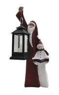 Santa And Snowman Sculpture