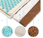 Acupressure mat with Pillow and 5500 Pressure Points – The Florapress Relaxation Set
