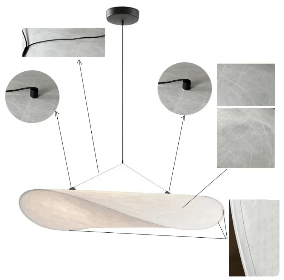 EleganceLoom - Silk pendant lamp - Modern design - Chic and sophisticated