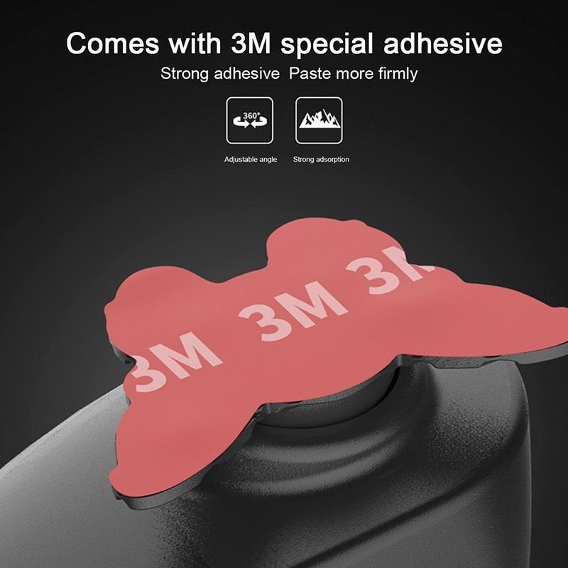 Car Mirror Large Vision Rear View Auxiliary Reversal Blind Zone Wide Angle Mirror360 Rotation Adjustable Dual Lens Coach Mirror