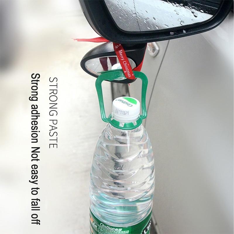 Car Mirror Large Vision Rear View Auxiliary Reversal Blind Zone Wide Angle Mirror360 Rotation Adjustable Dual Lens Coach Mirror