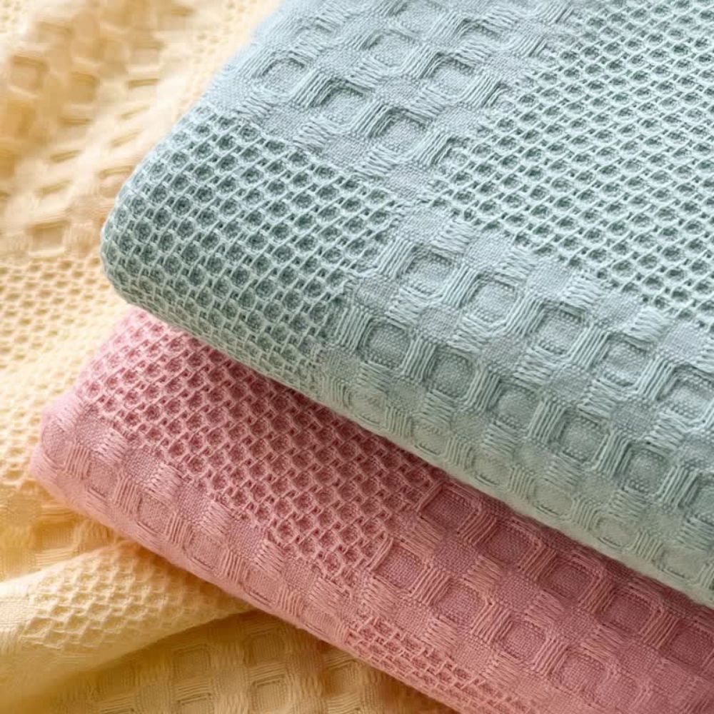 Cotura Waffle Blanket | 100% Organic Cotton | Breathable & Elegant | Waffle Structure