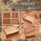 CashBox Cash box made of wood – With marking for each inserted banknote