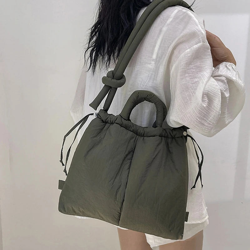 Riva Puffer Handbag – Stylish Carry Bag with Shoulder Strap