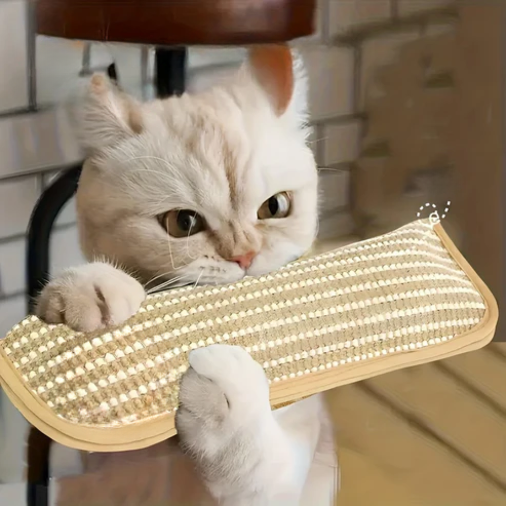 Scratching pillow for cats with catnip durable and sturdy