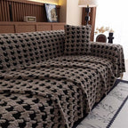 Cavalli Houndstooth Plush Sofa Cover