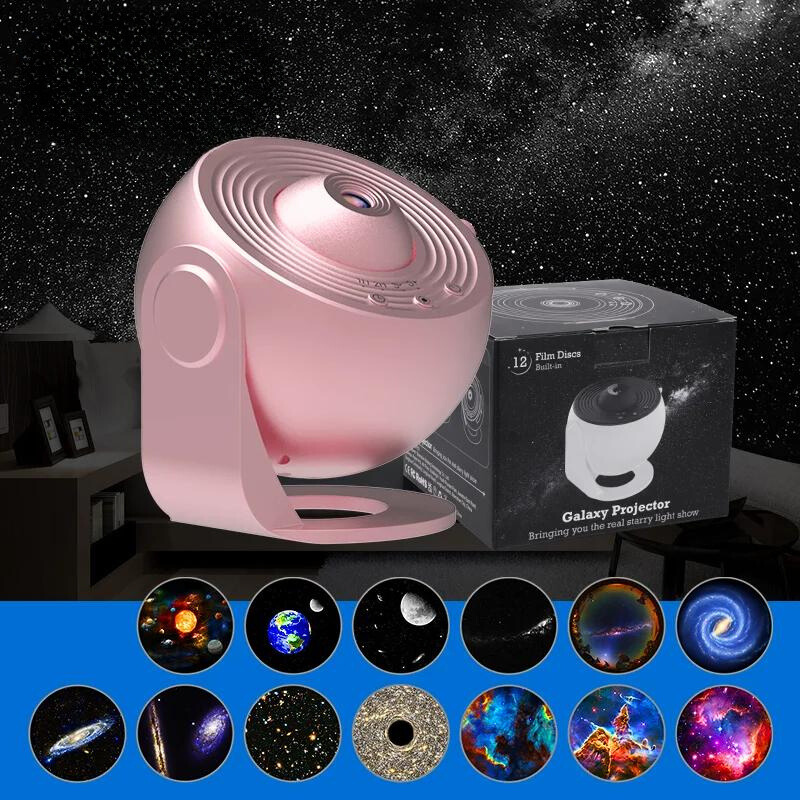 CelestialGlow 12-in-1 HD Star Projector Lamp With Rotation