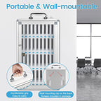 36 Slots Cell Phone Safe Locker Lockable Cell Phone Storage Cabinet, Cell Phone Lock Box With Handle For Classroom Office Exam (Silver)
