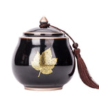 Ceramic Teapot Tea Cajon Tea Box Storage Tea Container Moisture-Proof Sealed Tank Storage Tank Candy Jar Storage Box