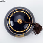 Ceramic Teapot Tea Cajon Tea Box Storage Tea Container Moisture-Proof Sealed Tank Storage Tank Candy Jar Storage Box