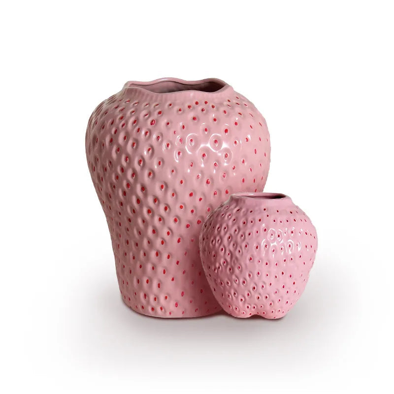 WhimsyBerry - Ceramic vase Strawberry
