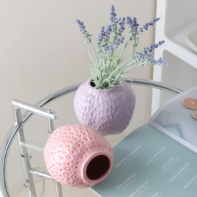 WhimsyBerry - Ceramic vase Strawberry
