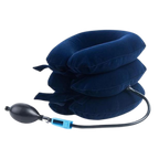 Cervical neck traction inflatable collar