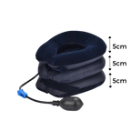 Cervical neck traction inflatable collar