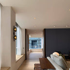 Round Glass Wall Lamp in Scandinavian Design