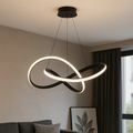 Modern Pendant Lamp Dining Room Aluminum Black