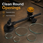 Glass Circle Cutter Tool for Tiles and Ceramics with Adjustable Features