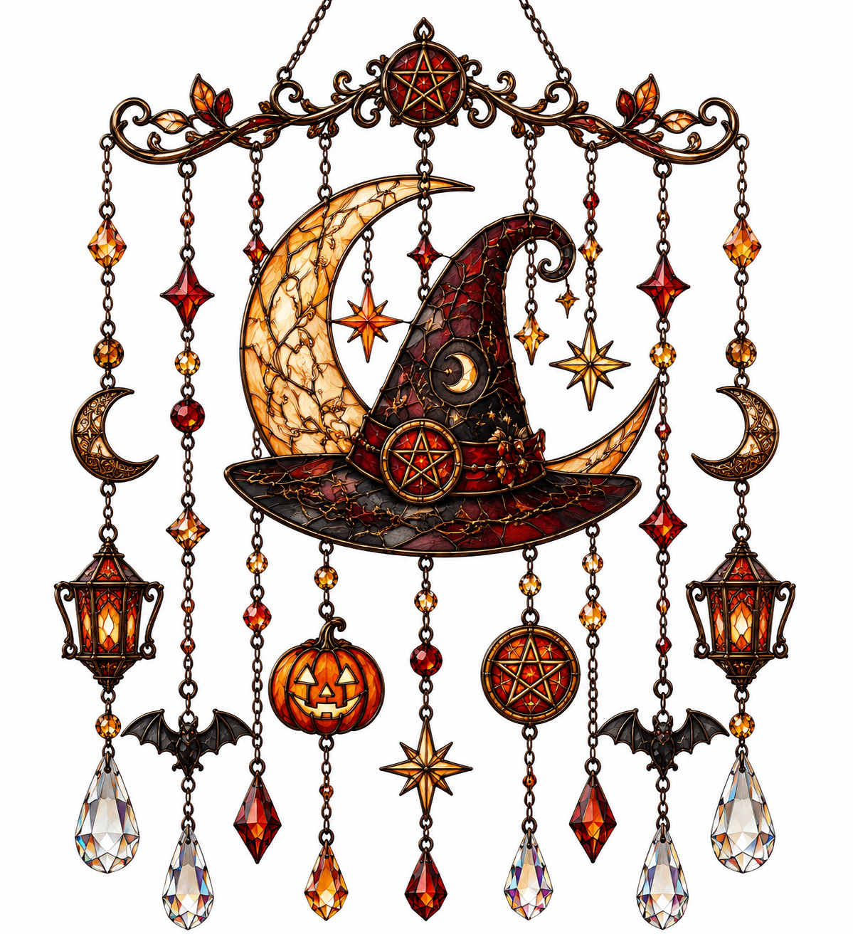 Holiday Window Suncatcher - 3 Seasonal Designs, 20 cm
