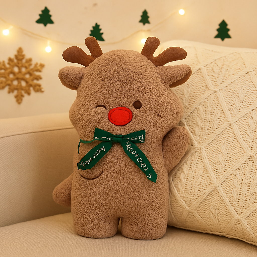 Everjoy Plush Christmas Cushion – Festive Cuddle and Decorative Piece for Cozy Rooms