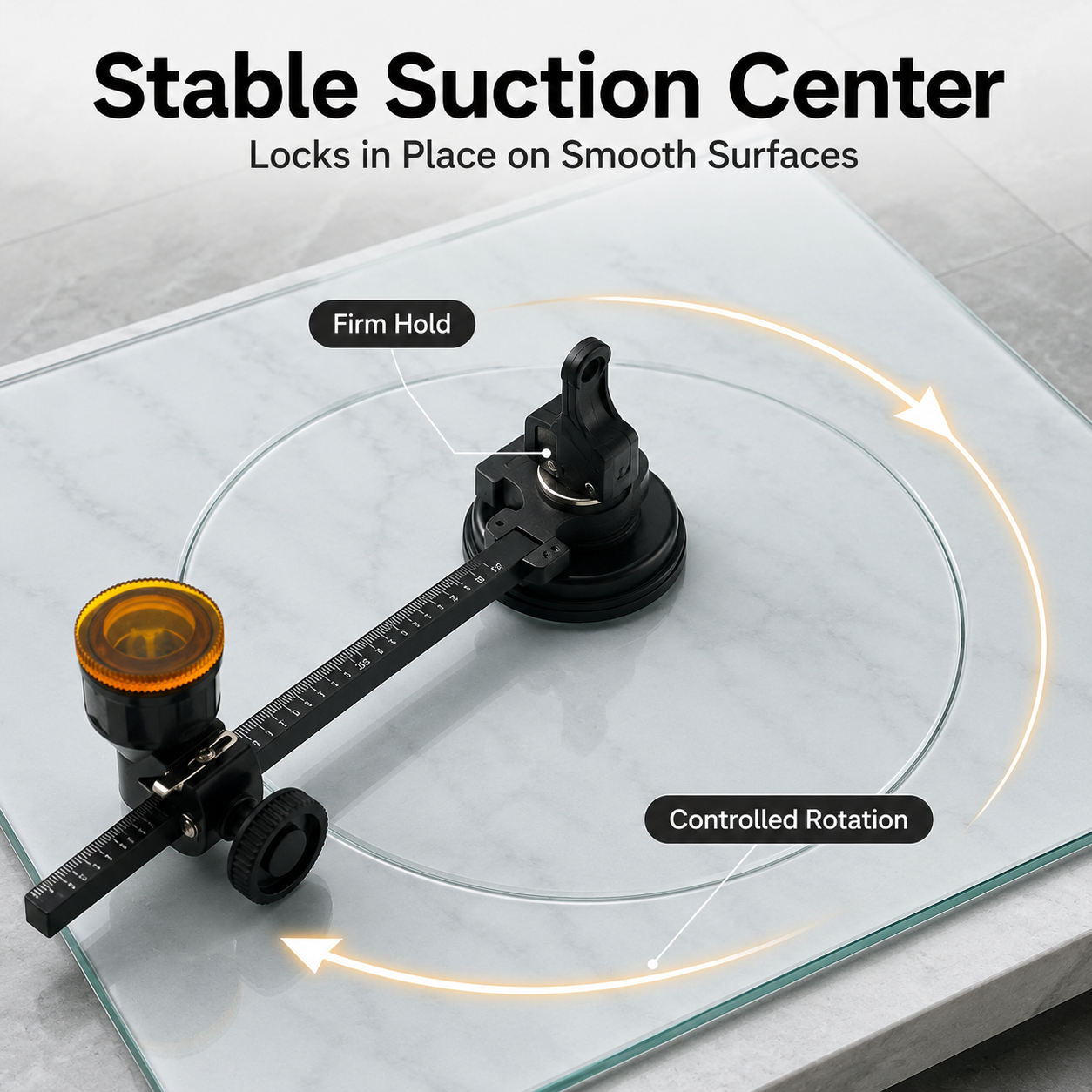 Glass Circle Cutter Tool for Tiles and Ceramics with Adjustable Features