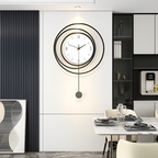 SilentGlow – Minimalist round wall clock with clear numbers and silent movement