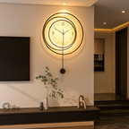 SilentGlow – Minimalist round wall clock with clear numbers and silent movement