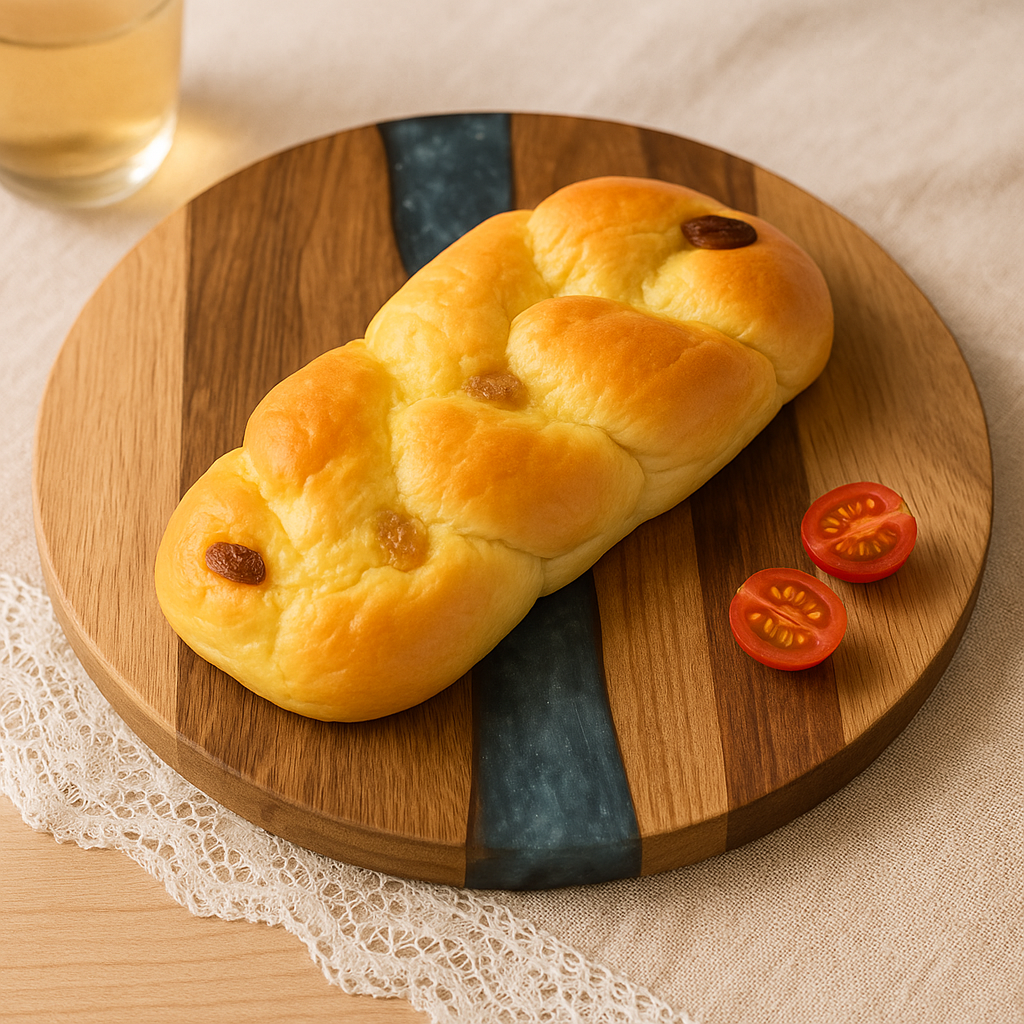 Round cutting board made of acacia wood – Versatile kitchen board for steak, snacks, and more
