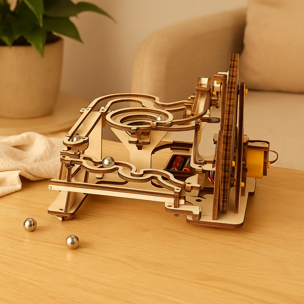 TrackMaster 3D Ball Track Puzzle – DIY mechanical building set for teenagers and adults