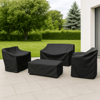 Water-resistant furniture cover for garden furniture