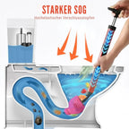 Chemical-free high-pressure drain cleaner with ergonomic handle
