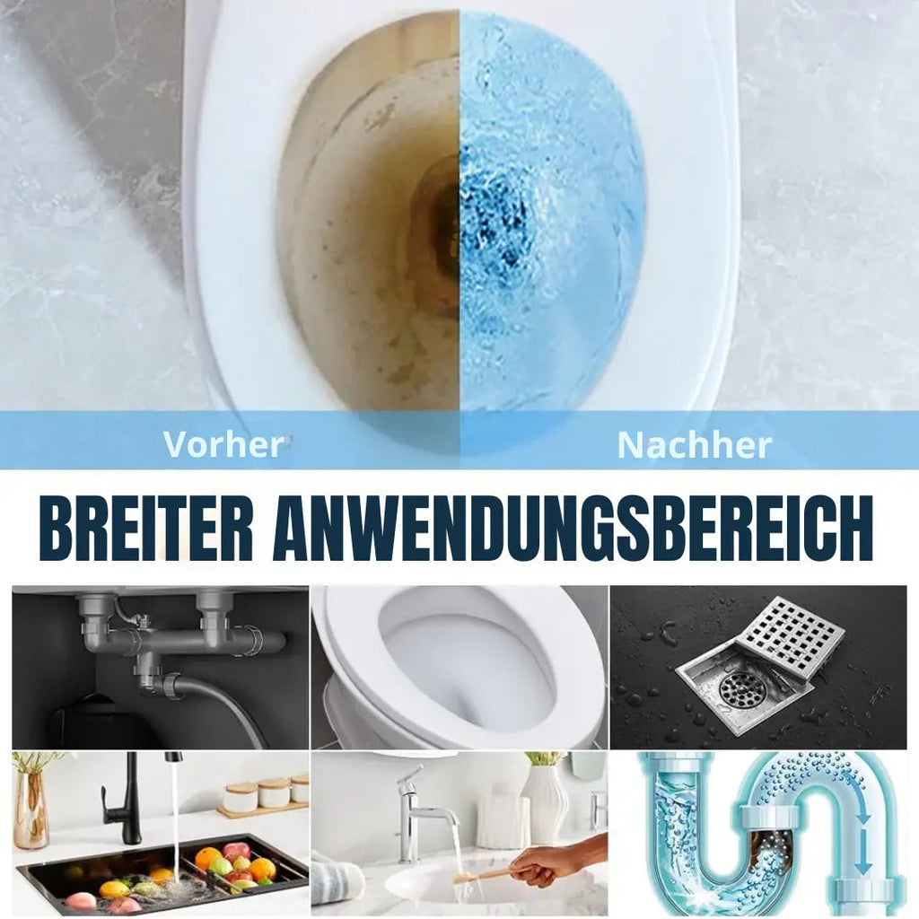 Chemical-free high-pressure drain cleaner with ergonomic handle