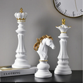 Black and Gold Decorative Chess Pieces Set