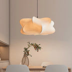 Japanese Silk Pendant Lamp in Wabi Sabi Style - Sana