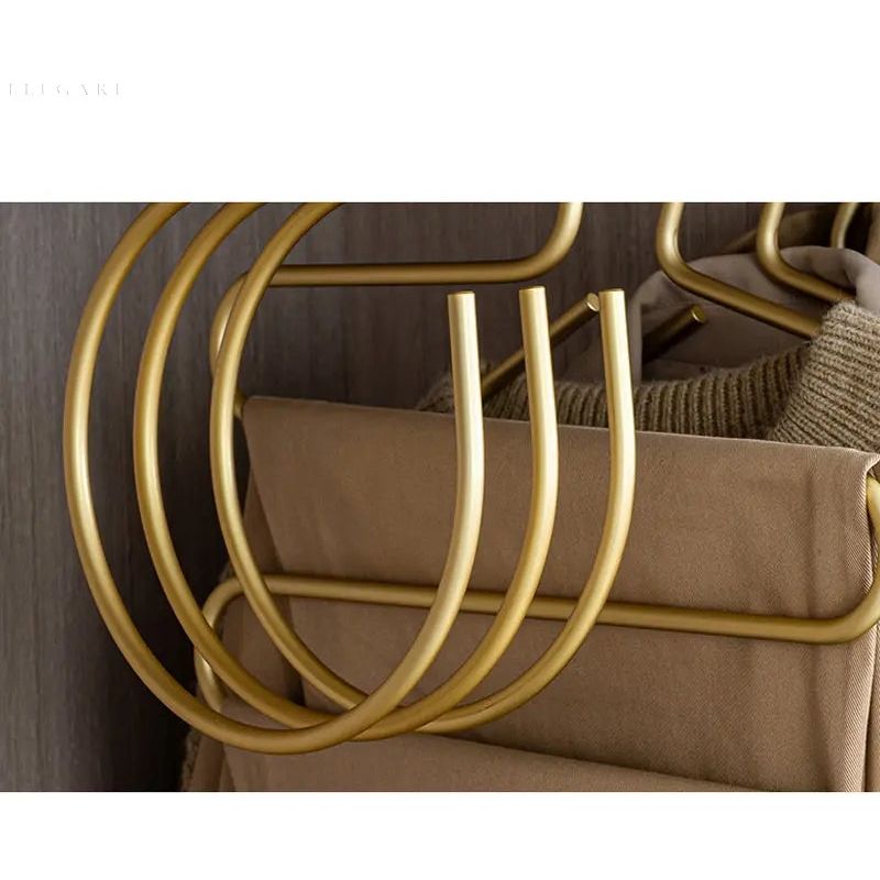 S-shaped hanger - Elegant and space-saving metal wardrobe hanger (Set of 5)