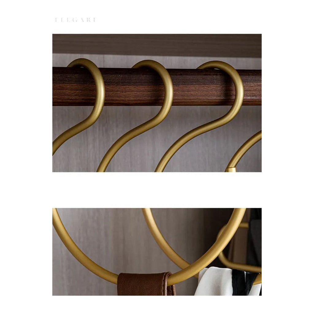 S-shaped hanger - Elegant and space-saving metal wardrobe hanger (Set of 5)