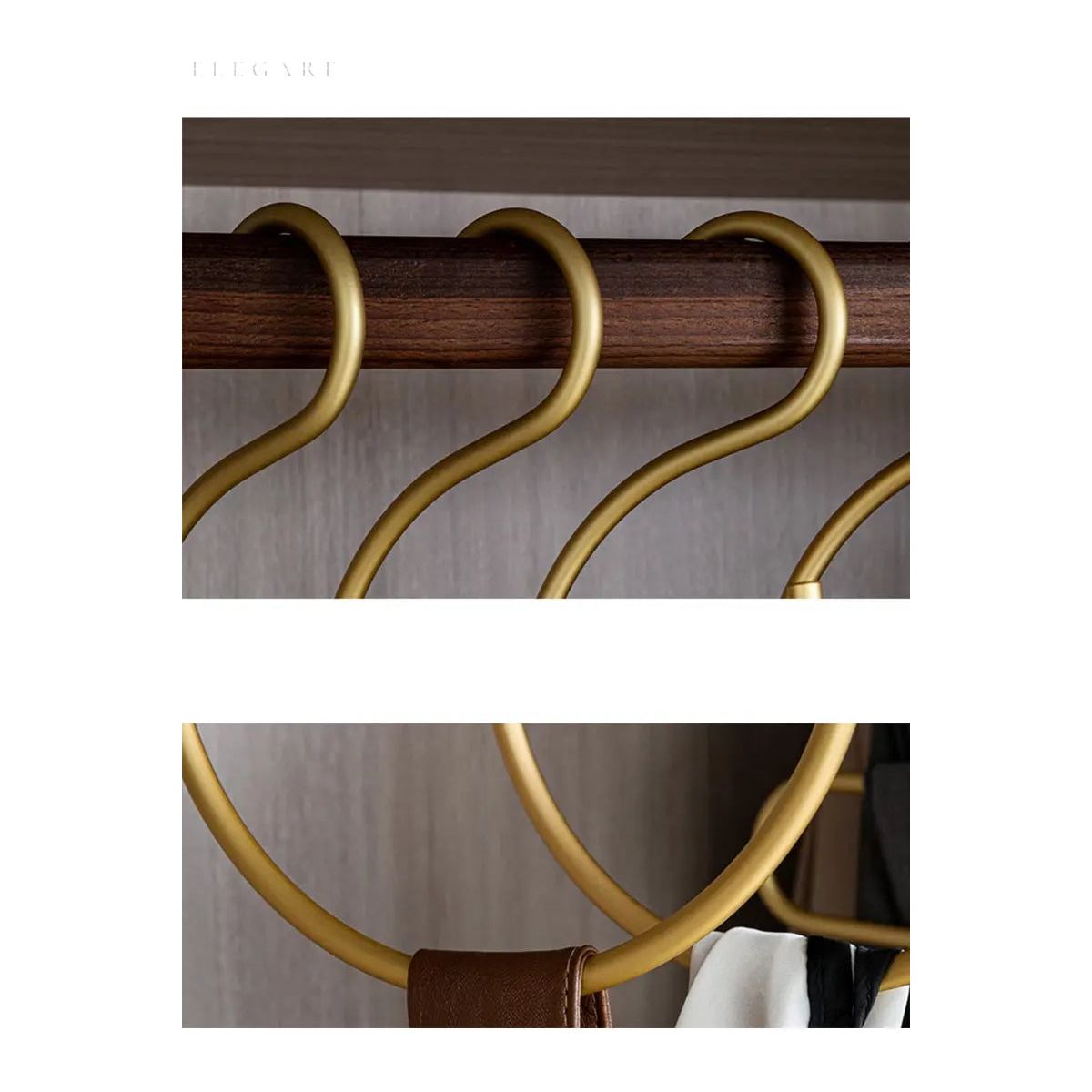 HangStruct – S-shaped metal hangers (set of 5) for space saving