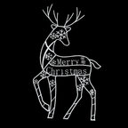 Christmas Decorations Acrylic Reindeer Light Figures