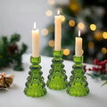 LumiTree Glass Candle Holder Set – 3-piece Tree-shaped Table Decoration