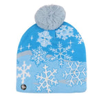 🎅LED Christmas Knitted Hats Light up Xmas Beanie