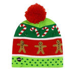 🎅LED Christmas Knitted Hats Light up Xmas Beanie