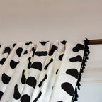 Chic Polka Dot Tassel Window Curtain