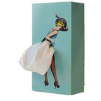 Retro Woman Tissue Box