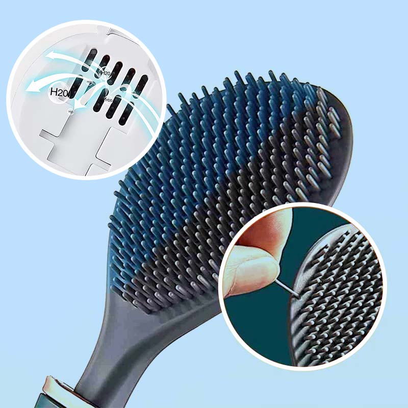 CleanSweep | Silicone Toilet Brush with Wall Holder