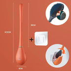 CleanSweep | Silicone Toilet Brush with Wall Holder