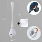 CleanSweep | Silicone Toilet Brush with Wall Holder