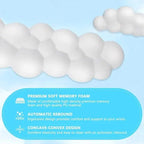 Cloud Keyboard Palm Rest – Ergonomic Memory Foam Pad with Non-Slip Base