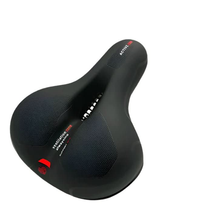 Ergonomic bike saddle with gel padding & reflector for pain-free cycling