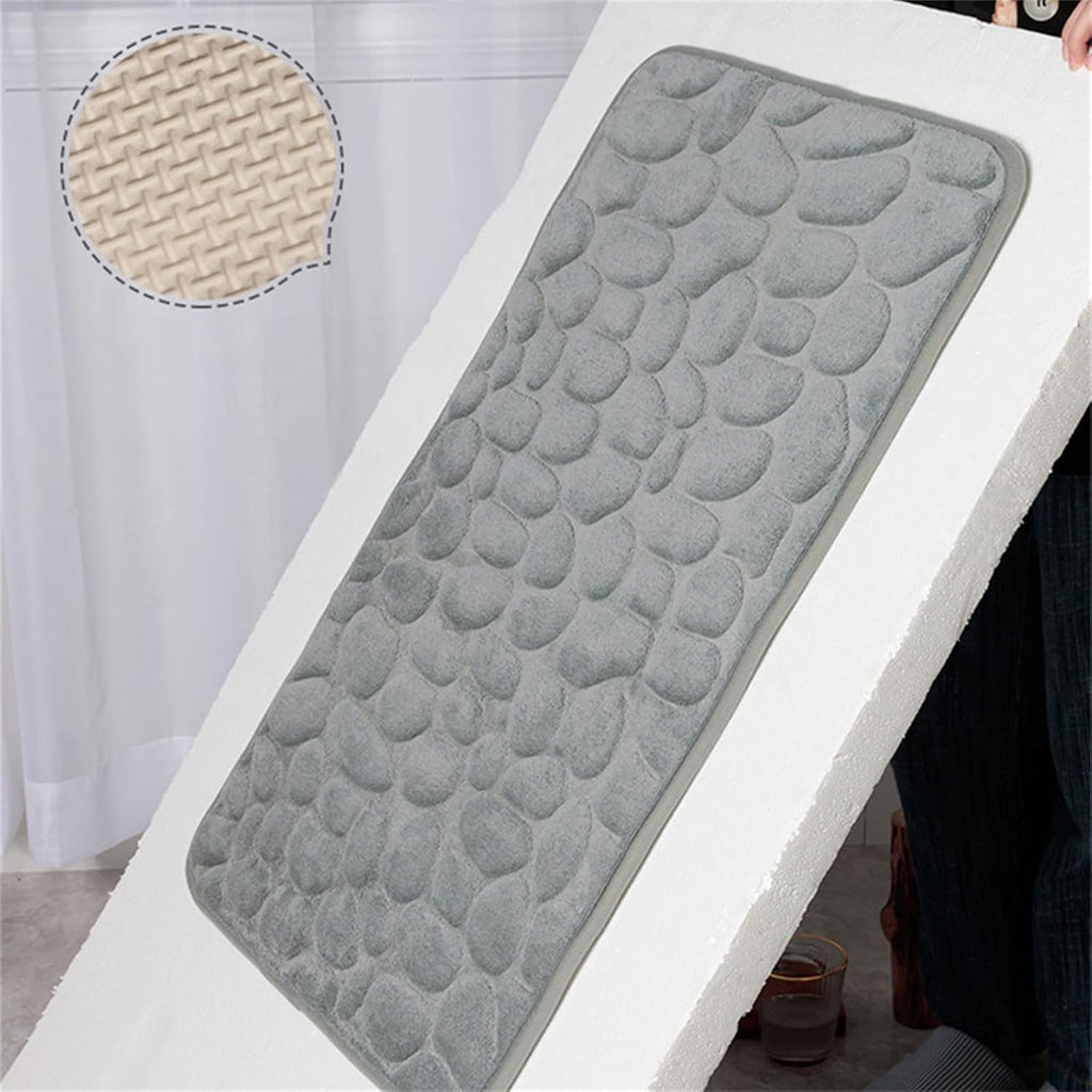 CobbleMat | Anti-slip PVC Bath Mat with Pebble Stone Design