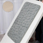 CobbleMat | Anti-slip PVC Bath Mat with Pebble Stone Design