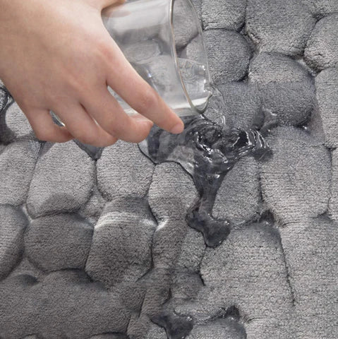CobbleMat | Anti-slip PVC Bath Mat with Pebble Stone Design